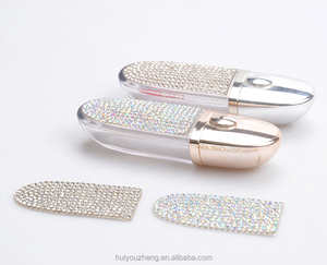 Autocollant en feuille de maille de diamant strass auto-adhésif pour emballage de <span class=keywords><strong>tube</strong></span> de rouge à lèvres avec logo en strass cristal certifié Oeko-Tex - Product Image 1