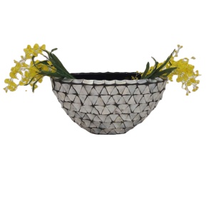 Jarrón de perlas madre de lujo, macetero con forma de barco, belleza de lujo, nuevo diseño, venta al por mayor - Product Image 1