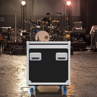 Valise de transport personnalisée en usine, empilable, antichoc, avec doublure en EVA, portable, multi-usages, en aluminium, pour câbles