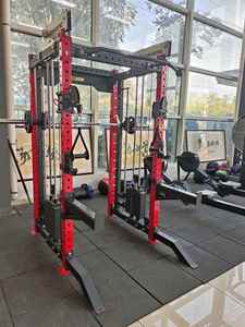 ASJ Fitness Commercial Home <span class=keywords><strong>Gym</strong></span> Equipment D001 Multi Function Smith Machine <span class=keywords><strong>Multipower</strong></span> Functional Trainer - Product Image 3