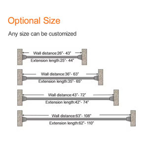 Vente directe d'usine <span class=keywords><strong>tringle</strong></span> à rideau de douche blanche attachée <span class=keywords><strong>au</strong></span> <span class=keywords><strong>mur</strong></span> <span class=keywords><strong>tringle</strong></span> à rideau de douche automatique - Product Image 5