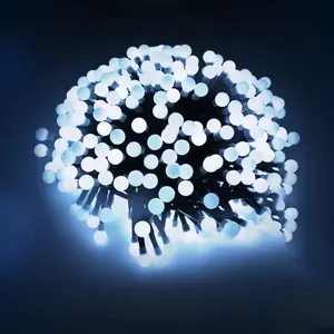 Ghirlanda di luci tipo petardo, alimentazione a batterie 3AA, colore bianco freddo, lunghezza 10m; ideale per creare atmosfera nelle feste e - Product Image 1