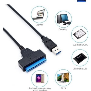 Cable de datos USB 3.0 a SATA de 205 mm para adaptador de disco duro SSD de 2.5 y 3.5 pulgadas - Product Image 4