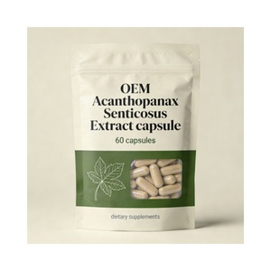 Cápsulas de Extrato Orgânico de Acanthopanax Senticosus 10:1 Personalizáveis por Atacado – Suplementos Adaptógenos de Raiz a Granel - Product Image 2