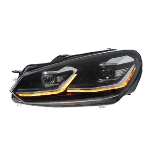 Para Golf 6 (09-12) - Modificación de Conjunto de Faros Delanteros con Luz Diurna LED de 12V y Señal de Giro Dinámica - Lentes LED de 12V para Faros Delanteros - Product Image 2