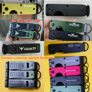 Sợi Carbon Thông Minh Tối Giản Sáng Tạo Nhỏ Gọn Kim Loại <span class=keywords><strong>Key</strong></span> Organizer Chủ Keychain Bảo vệ 2-6 Phím - Product Image 3