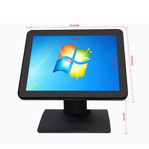 Moniteur TFT LCD tactile capacitif robuste de 15 pouces, étanche IP65, neuf/reconditionné, VGA RS232 USB DVI Serial, usage professionnel - Product Image 4