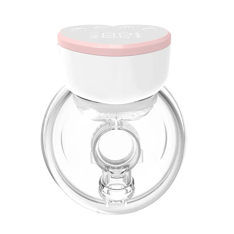 Bomba de mama elétrica sem fio de silicone sem BPA, novo design, 4 modos e 12 níveis, bomba de mama vestível