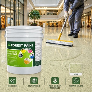Nouvelle <span class=keywords><strong>peinture</strong></span> de revêtement de sol époxy à base d'eau, résistante à l'usure et <span class=keywords><strong>antidérapante</strong></span>, avec sable coloré, pour sols en béton d'usine/domicile - Product Image 1