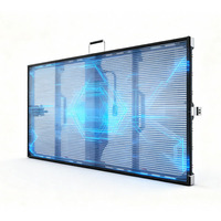 Pantalla LED Transparente para Exteriores, Pantalla LED de Alquiler para Interiores, Fondo de Escenario, Fondo de Eventos, Muro de Video Digital, Malla