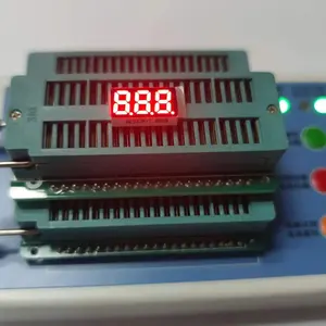 Tela led de 0.25 polegadas com 7 segmentos, 3 dígitos, cor vermelha, display de led
