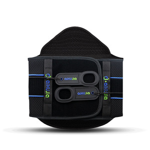AiHuJia Lumbar Support Belt Adjustable Detachable Breathable Back Support For Adults Size Smlxl <b>Black</b> <b>Wrap</b> Around - Product Image 2