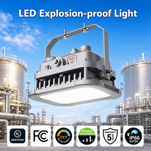 ไฟ LED ป้องกันการระเบิด UL FCC 60W 100W 200W IP66 IK10 ปรับค่า CCT ได้ ติดตั้งง่าย สำหรับพื้นที่อุตสาหกรรมอันตราย - Product Image 6