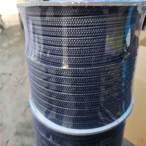 Đen <span class=keywords><strong>PTFE</strong></span> bện đóng gói đầy <span class=keywords><strong>Graphite</strong></span> tuyến đóng gói con dấu sợi cuộn Vật liệu cung cấp nhà máy - Product Image 4