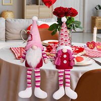 Gnomes de la Saint-Valentin à longues jambes, poupées en peluche en polyester, motif cœur, décoration de couple, fête festive à la maison, cadeau romantique