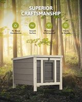 Haute qualité moderne décoratif en bois extérieur abri extérieur chat maison résistant aux intempéries lapin clapier cachette intérieur lapin Cage