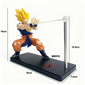 Lámpara Nocturna Magnética Giratoria con Ondas de Choque de <span class=keywords><strong>Goku</strong></span> Estilo Qigong de Dragon Ball, Luz Ambiental Periférica - Product Image 5