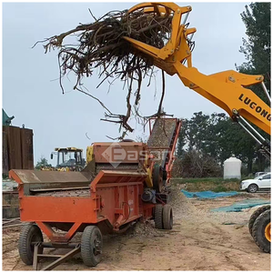 Grand broyeur de bois Déchiqueteuse de bois à tambour Broyeur de copeaux de bois diesel mobile à vendre - Product Image 2