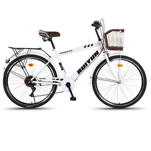 จักรยานเสือหมอบเหล็กขนาด 26 นิ้ว แฟชั่น ปรับความเร็วได้ สำหรับผู้ใหญ่ชาย ขายส่ง - Product Image 4