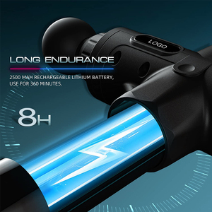 Pistolet de massage électrique A29 personnalisé avec écran tactile LCD pour athlètes, soulagement des performances, relaxation quotidienne du corps, ensemble de pistolets de massage - Product Image 4