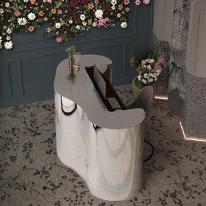 Barra de acero inoxidable moderna de gama alta personalizada, gimnasio de Hotel, estudio de baile, recepción, salón de belleza, peluquería, ropa, diseño gráfico - Product Image 1