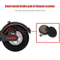 2 Piezas de Pastillas de Freno para Rueda Trasera, Placas de Fricción para Rueda Trasera para Xiaomi M365 PRO/PRO2, Repuestos de Freno para Scooter