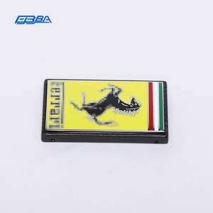 Funda Protectora para Llave de Ferrari F8, Ligera, de Fibra de Carbono Real, Color Amarillo - Product Image 1