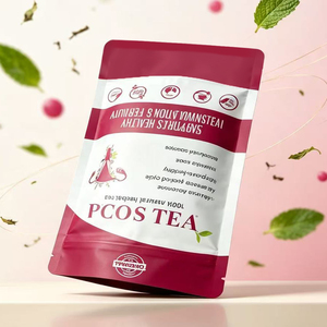 Bolsa de aluminio con cierre resellable y impresión a color personalizada para té de hierbas natural y alimentos secos - Product Image 4