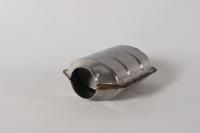 Convertisseur catalytique universel Elantra ovale Euro V, nid d'abeille à l'intérieur, plat, haut débit, en acier inoxydable, ajustement universel