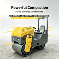 Compacteur routier vibrant autopropulsé compact TT-850-B à haut rendement hydraulique