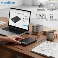 Boîtier pour disque dur SSD de 2,5 pouces, USB 3.1 type C, câble intégré, design fin et portable, boîtier en plastique, OEM ODM disponible