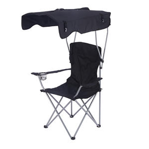 Silla Plegable con Sombrilla, Portátil para Exteriores, Doble Uso con Reposabrazos y Diseño de <span class=keywords><strong>Director</strong></span>, para Camping y Pesca - Product Image 5