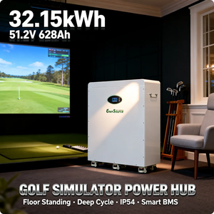 Baterai Surya 48V 51.2V 628Ah 32kWh untuk Sistem Energi Surya, Tipe Berdiri Lantai dengan Roda - Product Image 1