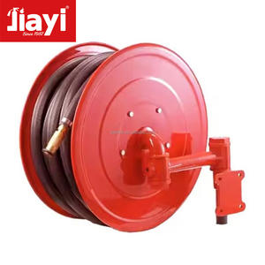 레드 블랙 컬러 고무 호스 19mm 25mm 33mm 화재 호스 릴 (노즐 스윙 고정 호스 릴 포함) - Product Image 5