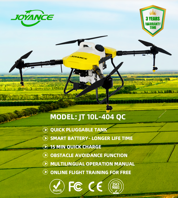 JOYANCE JT10L-404QC 10L Agriculture Drone, JOYANCE 3 YEARS WMARRANTY TIME MODEL: JT 10