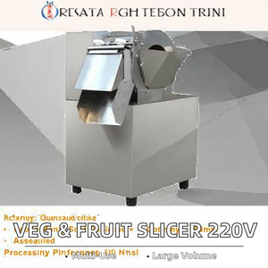 آلة تقطيع الفواكه والخضروات الكهربائية التجارية الأوتوماتيكية بالكامل من النوع 30، 220 فولت، مع محرك لسحق البطاطس والزنجبيل ومعالجة الخضروات - Product Image 3