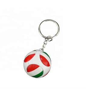 Gran oferta, mini llavero de balón de fútbol personalizado, colgante creativo de equipo de fútbol de plástico con impresión de bandera de Argentina - Product Image 2