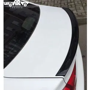 ABS plastik serat karbon belakang Boot Lip spoiler Wing Untuk Kia Picanto K2 Sedan 2011 2012 2013 2014 2015 2016