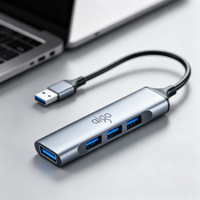 Kompakt Alüminyum Çoklu Bağlantı Noktalı USB-C Genişletici, SD TF Kart Okuyucu, 3,5 mm Ses Çıkışı, Ev ve İş Dizüstü Bilgisayarlarında Günlük Kullanım için 8'i 1 Arada