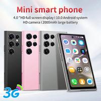Mini smartphone Android 10.0 de haute qualité, 4 pouces, double SIM, téléphone portable avec longue autonomie, mini téléphone mobile intelligent 3G, OEM
