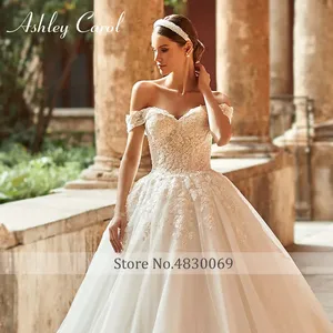 Ashley Carol princesa Vestido De novia 2022 romántico cariño apliques con cuentas encaje hasta A-Line <span class=keywords><strong>vestidos</strong></span> De novia Vestido De novia - Product Image 5