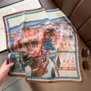 Khăn bandana in họa tiết thiết kế riêng, khăn quàng cổ vuông, khăn đội đầu bán buôn, ưu đãi đặc biệt, khăn lụa thời trang nữ được yêu thích nhất - Product Image 6