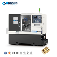 Fresado CNC de 5 ejes, herramienta en vivo automática individual, torno de cama inclinada Horizontal, de servicio medio para herramienta en vivo de perforación lateral de Metal, 1 unidad