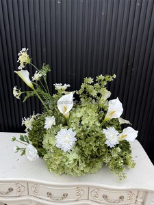 2026 Trending Natural Wild Style Aisle Artificial <strong>Green</strong> and White Flower Ball <strong>Runner</strong> for Garden Wedding - Product Image 3