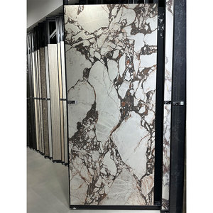 <span class=keywords><strong>Dalle</strong></span> de roche 1200 * 2700 * 6 mm, Bulgari violet brillant blanc, idéale pour les grands bâtiments de bureaux et les villas - Product Image 1