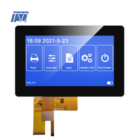 7 ''7 pulgadas 1024x600 resolución IPS MIPI USB I2C interfaz PCAP TFT pantalla LCD con panel táctil capacitivo