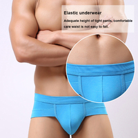 Sous-vêtements pour hommes personnalisés en coton élastique respirant, caleçons, slips sexy, boxers, string
