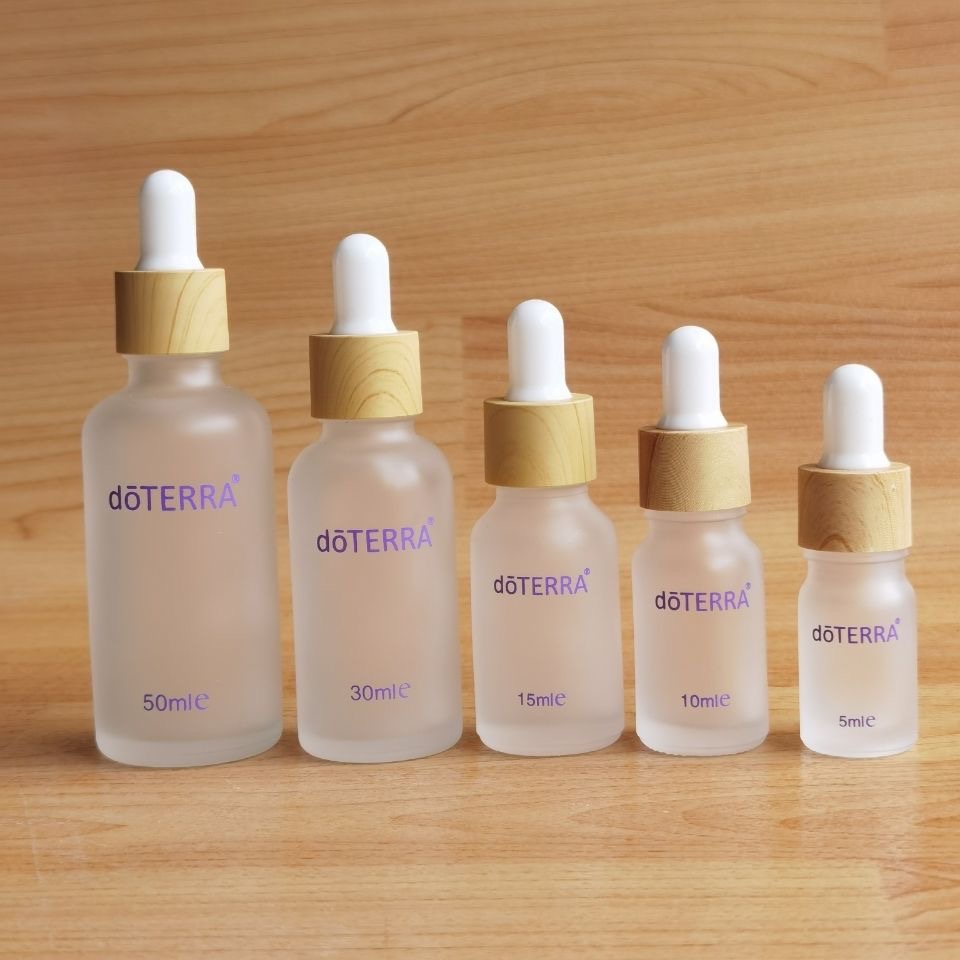 15ml Frosted 30ml Amber Glass Dropper Bottles Essential Oil Bottle Customize Frosted Cosmetic Bottle