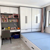Lit Tatami Personnalisé de Luxe Léger et Armoire Walk-in, Panneaux Non Toxiques