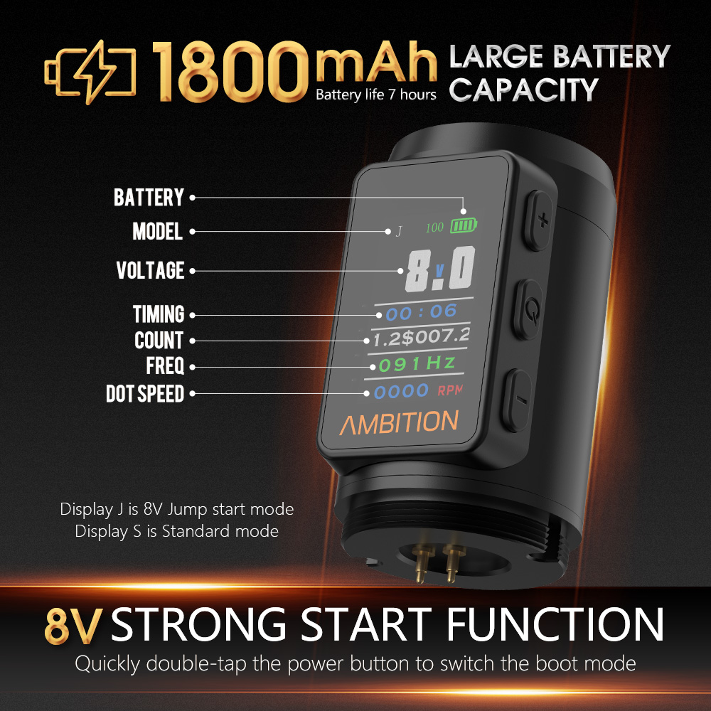 Ambition Vibe Max Tattoo Pen Machine - Professional